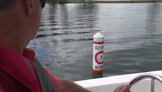 idle speed no wake marker