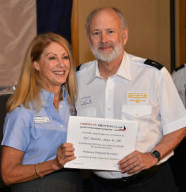 David Allen (right) Mary Paige Abbott (left)